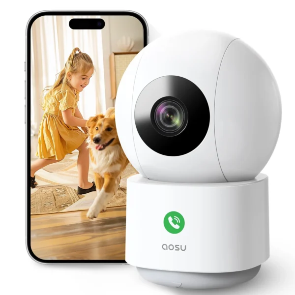 [PRE-ORDER] Aosu 3MP Indoor WiFi Security Camera with Smart Motion Tracking
